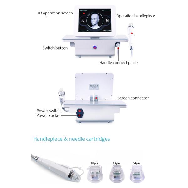 Face Lifting Portable Rf Fractional Microneedling Machine For Acne Scar Removal