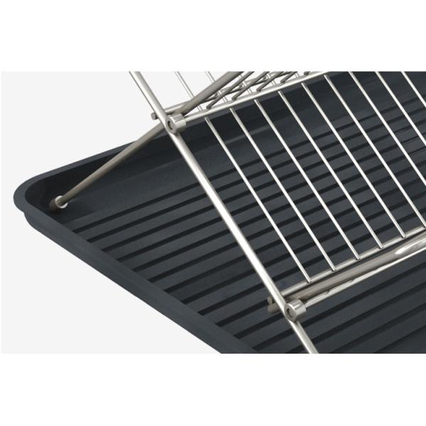 Folding X Shape Kitchen Dish Rack , 20.5cm Height Stainless Dish Rack