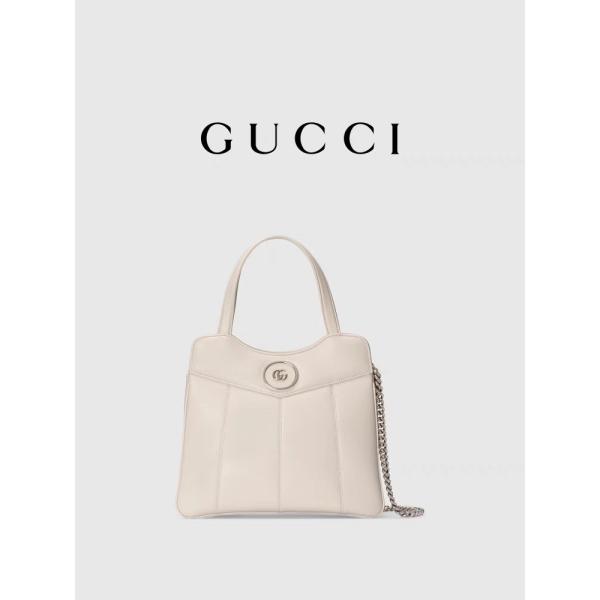 Silhouettes en cuir de Tone Gucci Tote Mini Classic de palladium