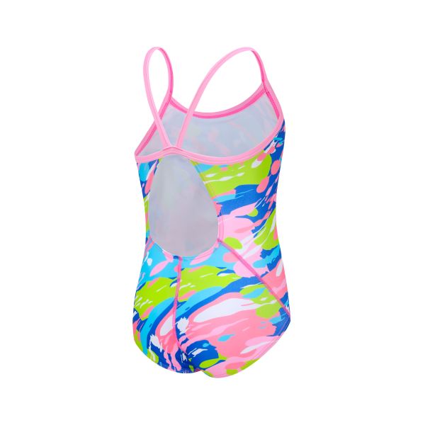 UPF 50+ Breathable Girls Swimwear Kids Swimsuit Machine Washable Comfort