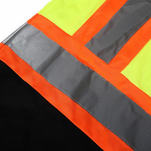 Crew Neck Reflective Work Shirts Quick Dry High Vis Work Shirts