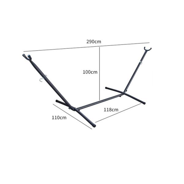 Blue Outdoor Single Stand Hammock , Cotton Rope Hammock Easy Assembly