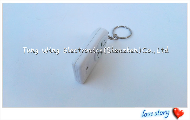 Уникально декоративное ядровое нот Keychain/кольцо для ключей с обломоком записи голоса