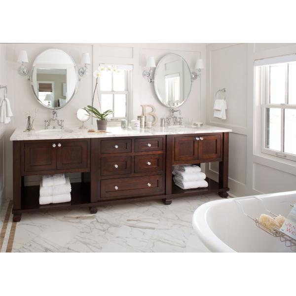 Waterproof Bathroom Cabinet Vanity with Customized Color Artificial Quartz Stone Sink