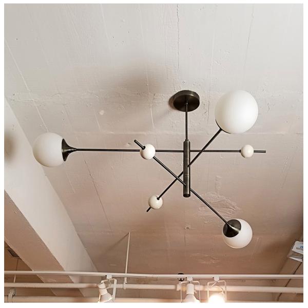 Nordic restaurant personality designer creative simple bedroom Orbital 3-Tier Chandelier(WH-MI-198)