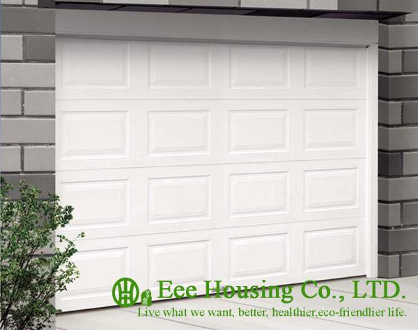 White Color Galvanized steel Garage Door For Apartments, Sandwich panel automatic tilt up