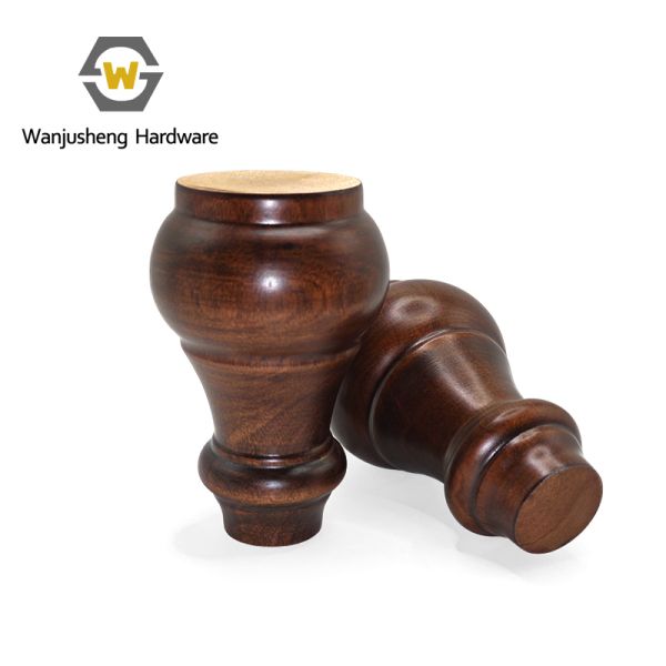 Gourd-shaped Solid Wood Table Legs Antique Furniture Sofa Cabinet Bed Guest Room Living Room Hardware Accessories