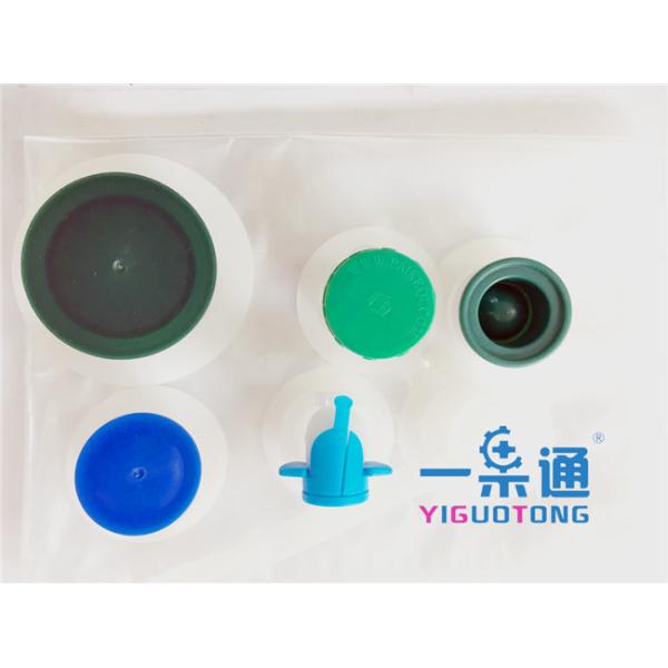Baby Food Pouch Spout Plastic Screw Caps Blue / Green Bag In Box Tap Valve