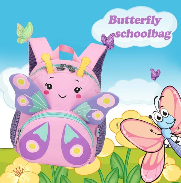 Cute Kids Backpack For Girls Small 3D Cartoon Toddler School Bookbags Age 1-3 Daycare Nursary Travel Bags Kids Backpack Toys Backpack Gift For Kid Daypack