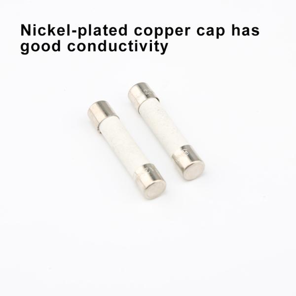 Protección contra el relámpago 2.5kA 5A a 50A 250VAC 75VDC RO57 6x25mm Fuso cerámico