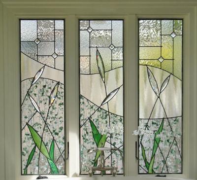 244CM 20A 4mm Decorative Pantry Doors With Insulated Glass Window Panels ODM