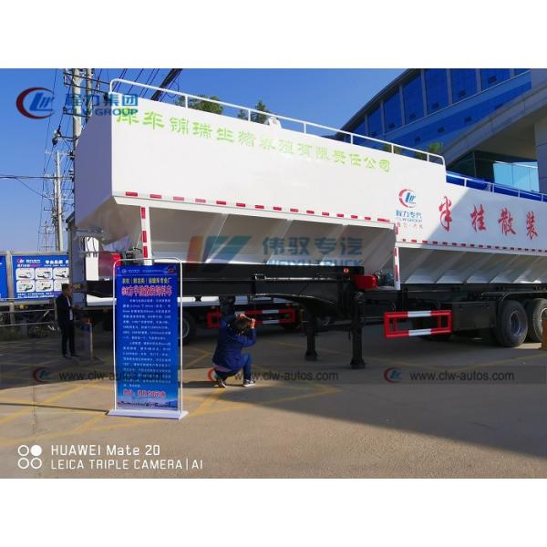50T 60T FUWA Livestock Feed Transport 3 Axle Semi Trailer