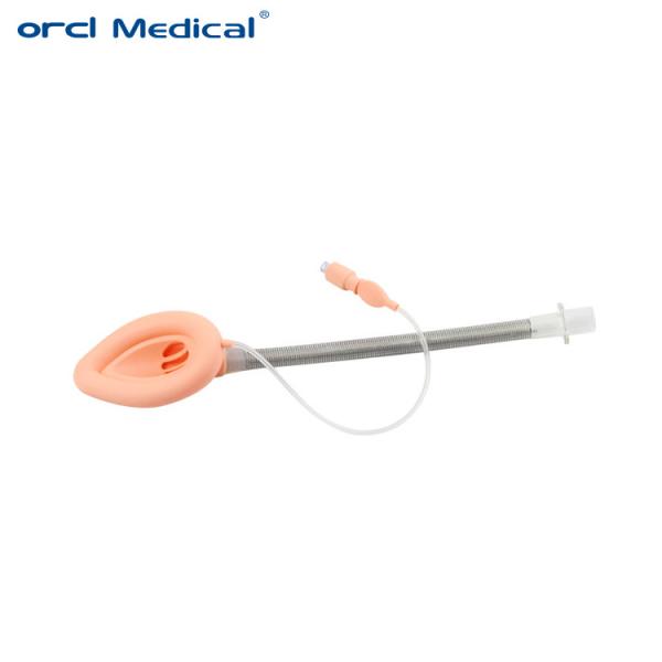 Masque de laryngeal renforcé au silicone jetable des voies respiratoires de l' anesthésie chirurgicale des voies respiratoires du tube de l' usine de fabricant de Chine