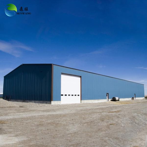 Pre Engineering Steel Building Q235 Q345 Prefab Warehouse Building With Aluminum Alloy Window