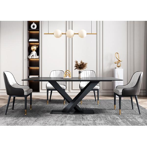 Rugged Modern Design Family Hotel Slate Dining Table