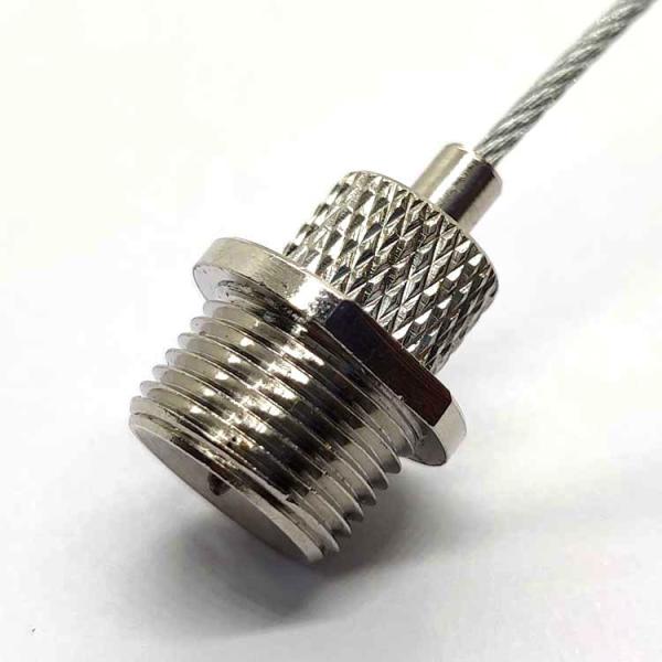 Симплексной нержавеющей стали Electro гальванизировать струбцина веревочки провода зажима одного кабеля Din741