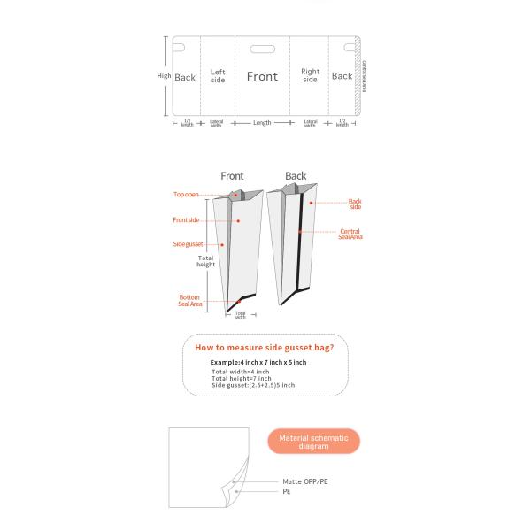 Sustainable 2lb 5lb BOPP Organic Fertilizer Packaging Bags Gravure Flat Bottom Box Pouch
