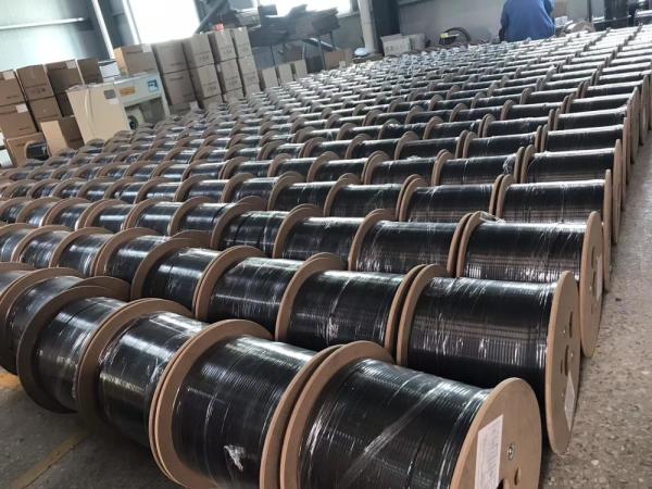 Single Mode FTTH Drop Cable Galvanized Steel Wire 1 2 4 Core G652 G652d G657a G657a2