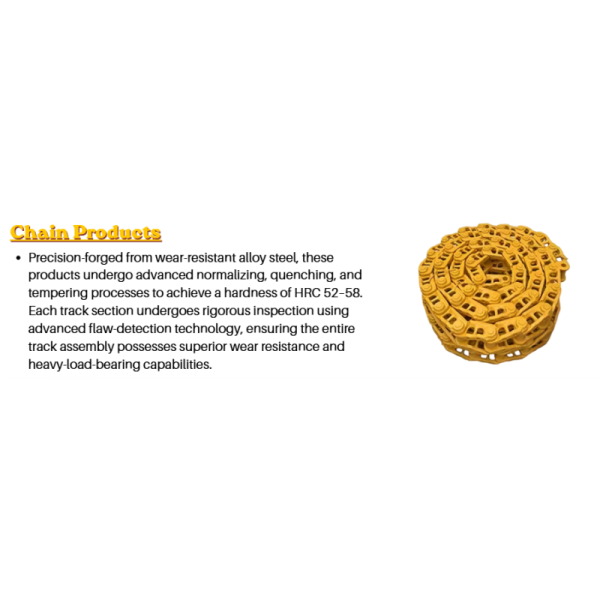 Excavator Track Chain For CATE320, 49 Links Heavy Duty Track Link Assembly