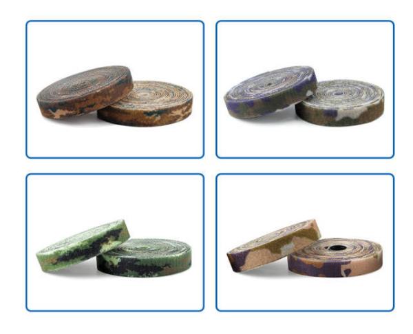Colorful Nylon Dyed Printed Hook And Loop Tape Apparel Footwear Home Furnishings