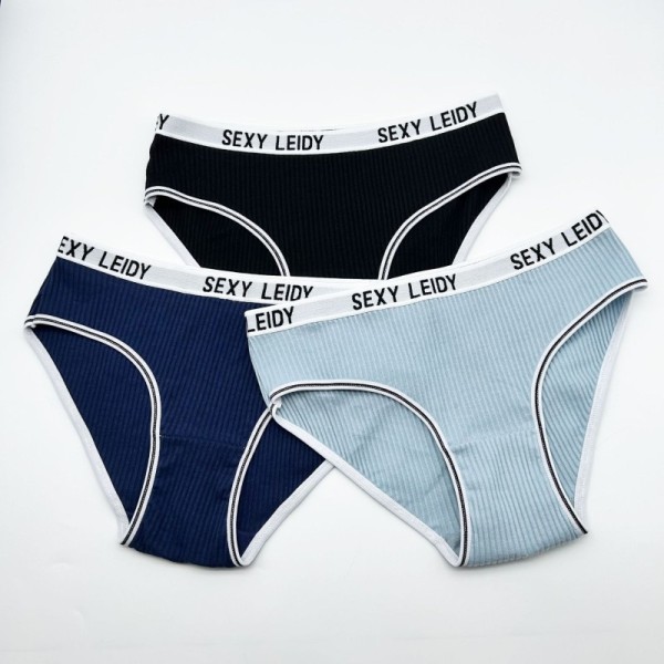 Wholesale Women High Quality 95% Cotton Fashionable Belt M-xl Women Brief Quality Slips Cotton Femme Lady Panty Briefs