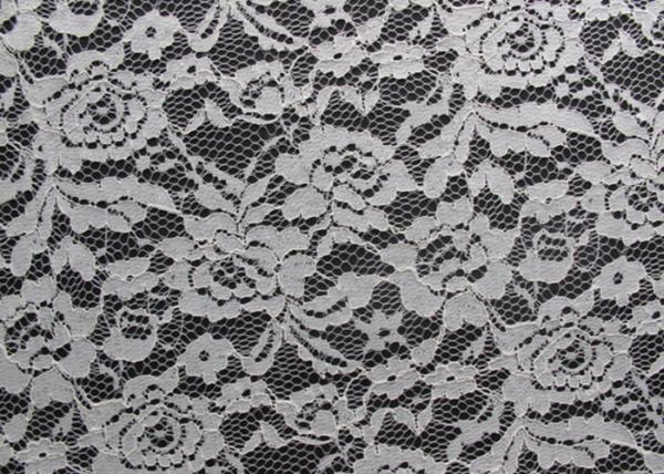 150CM Chemical Corded Flower Lace Fabric 40% Nylon + 60% Cotton CY-DK0004