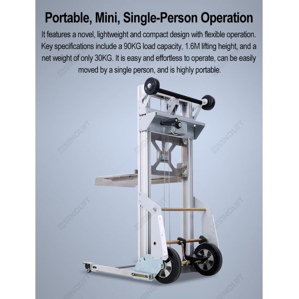 SINOLIFT DEP90 Lightweight Hand Winch Stacker
