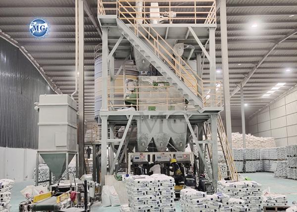 Customized Design Dry Mix Mortar Production Line Wall Putty Skim Coat Tile Adhesive Making Machine
