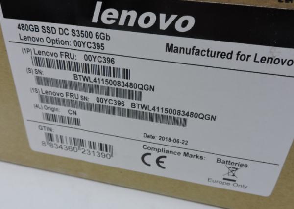 01GR731 00YC395 IBM Hard Disk 00WG630 00AJ405 480G SATA Interface 2.5 SSD