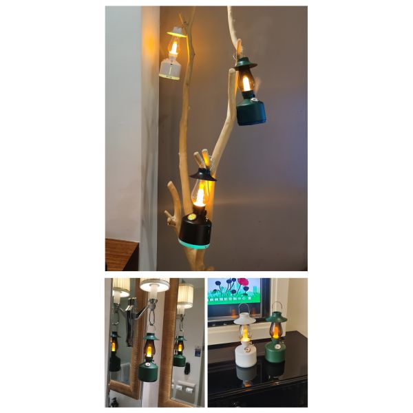 Home Camping Use Mini USB Warm Mist Humidifier 280ml With Dimmable LED Light