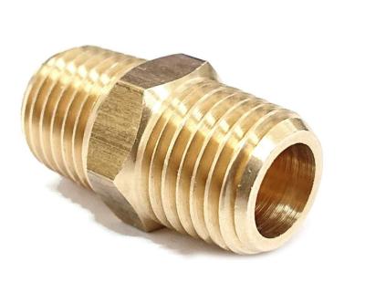 Conduza o encaixe e a mangueira de ar Fitings, encanta o acoplamento do bocal - 1/4-Inch NPT x 1/4-Inch NPT, bronze contínuo, tubulação masculina