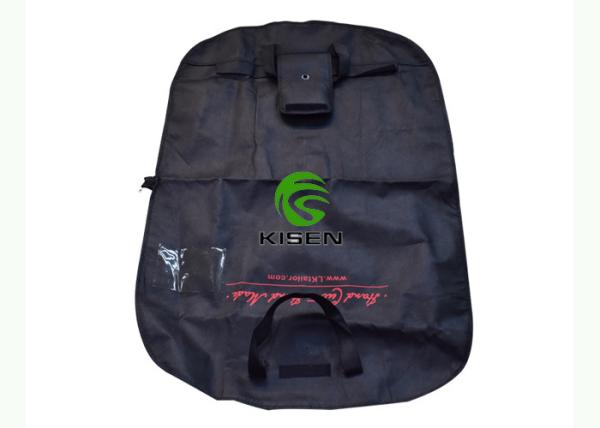 Personalised Cloth Zippered Garment Bags Breathable For Travel Silk Screen Printing