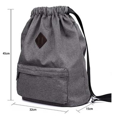 Waterproof Custom Drawstring Cinch Bag , 600D Polyester Kids String Bags
