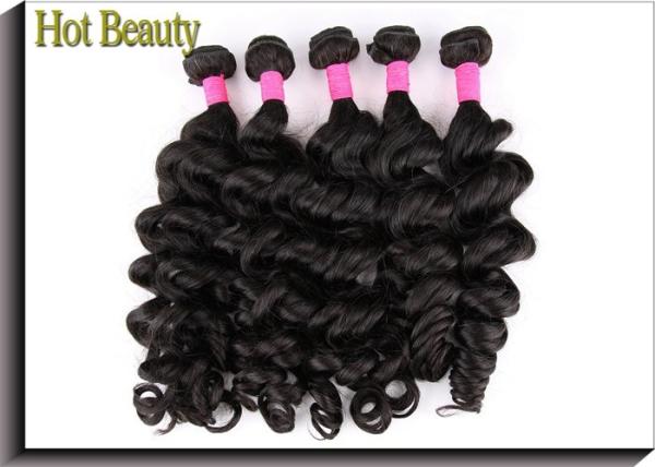 Hot Beauty Virgin Human Hair Extensions Big Curl Double Machine Weft Avoid Shedding