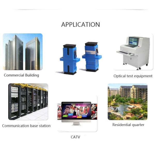 OM4 SC ПК фланца стекловолокна MM Aqua переходника симплексного