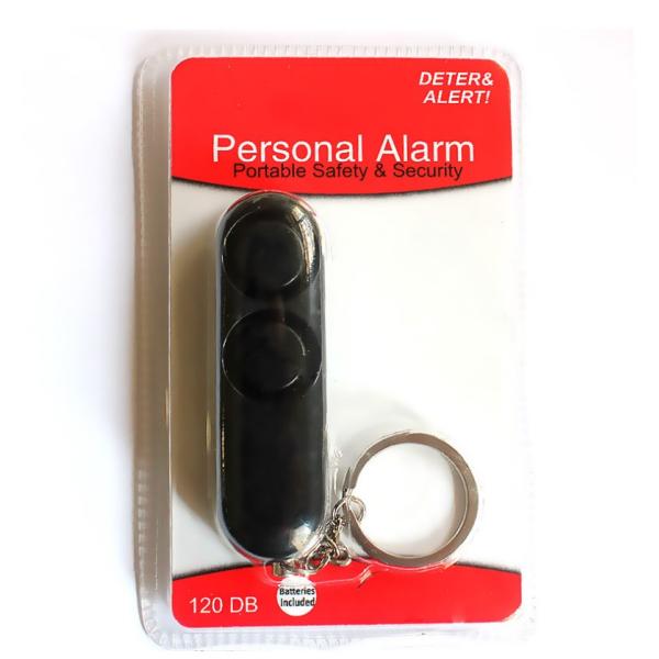 120db Black Personal Security Alarm For Women,Girls,Kids,Men, Children, Elderly