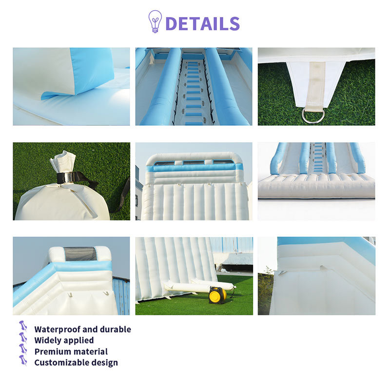 Commercial 2 Lane Inflatable Dry Slide, 0.55mm PVC Racing Slide for Kids & Adults