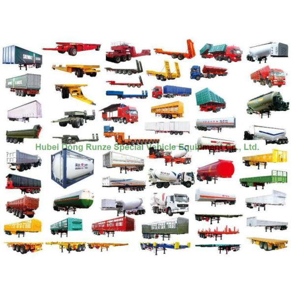 Heavy Duty Dumper Semi Trailer Truck for 3 Axles U shape Hydraulic dump Tipper Trailer 45 - 50 Ton