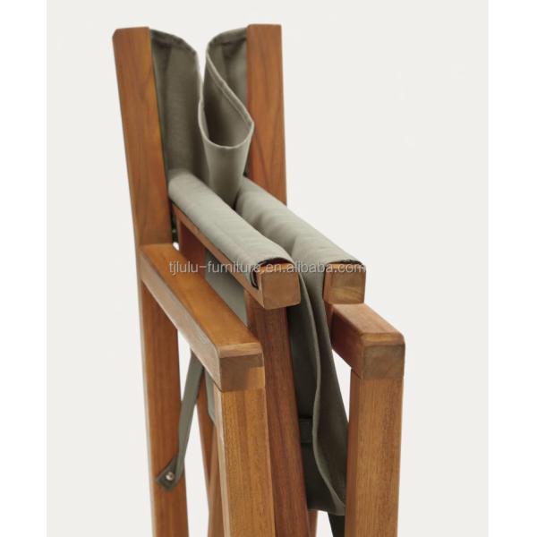 Emballage du courrier Chaise extérieure moderne nordique avec bois massif et design pliable