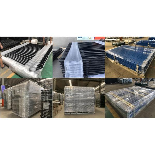 1.8m Height Black Palisade Fencing Hot Dipped Galvanized European