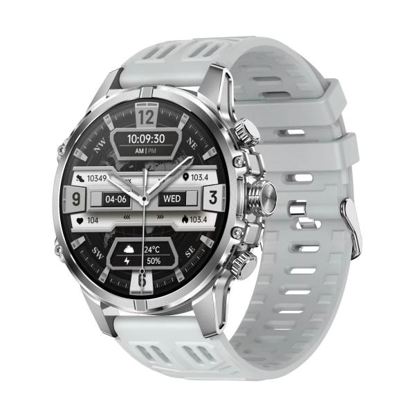 CF53 Outdoor Men Smart Watch With Flashlight 1.75Inch Amoled Heart Rate 600mAh Battery