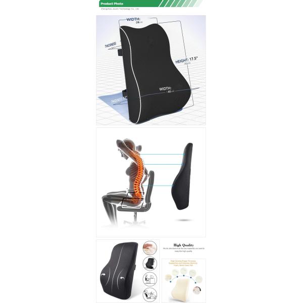 Memory Foam Seat Back Cushion for Office Chair Comfortable Effective Back Pain Relief
