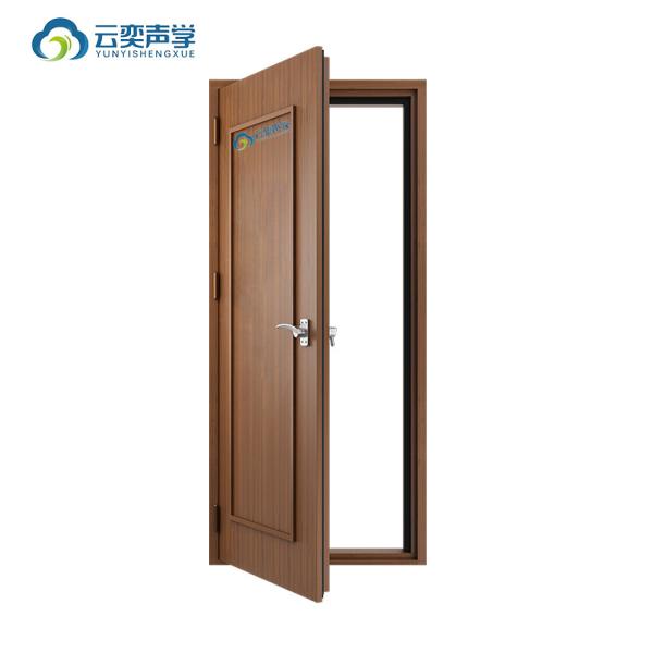 Soundproof Drum Room Music Studio Roomtransparent Noise Barrier Noise Isolation Door Vision Glass 60 Minutes Fireproof Home Acoustics With Bass Traps Cornernoise Cancelling Door STC 45dB