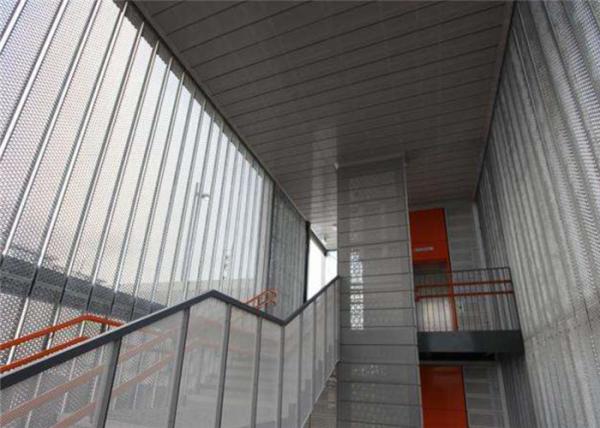Customized Galvanized Perforated Metal Mesh Cladding Panels Multi Hole Pattern