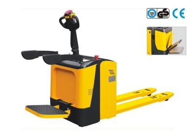 Stand - On Type 2500kg Pallet Jack Forklift With Folding Platform