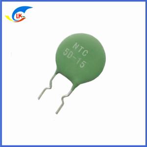 MF72 Power NTC Thermistor 5D-15 6A 5Ohm Copper Wire Green Silicon For Switching