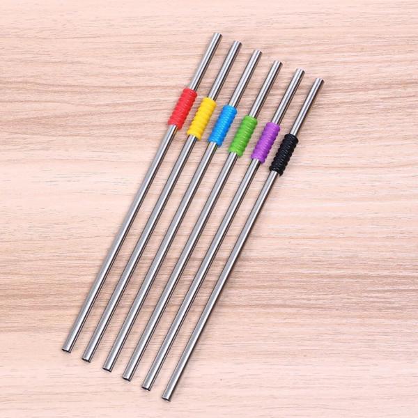 Stainless Steel Metal Drinking Cocktail Straws Reusable Straw