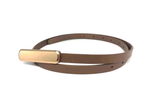Smooth Buckle Thin 1.5cm Women's Fashion Leather Belts