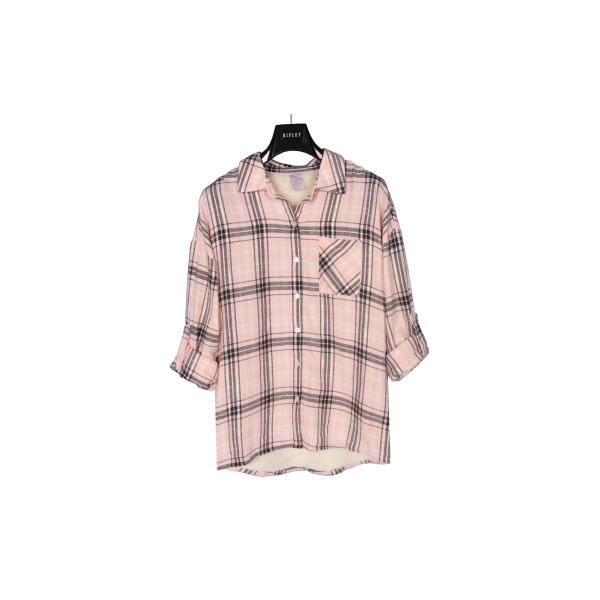 100% Polyester Long Sleeve Womens Casual Tops S M L XL