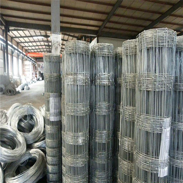 High Strength Carbon Steel Wire Mesh Fence , Cow Sheep Dog Hog Wire Fence Roll